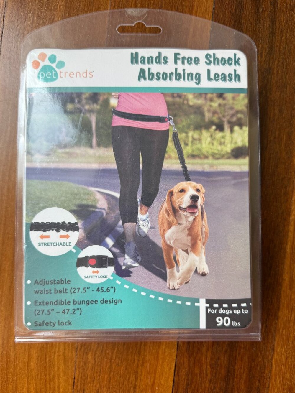 NEW Pet Trends Hands Free Shock Absorbing Leash with Collar